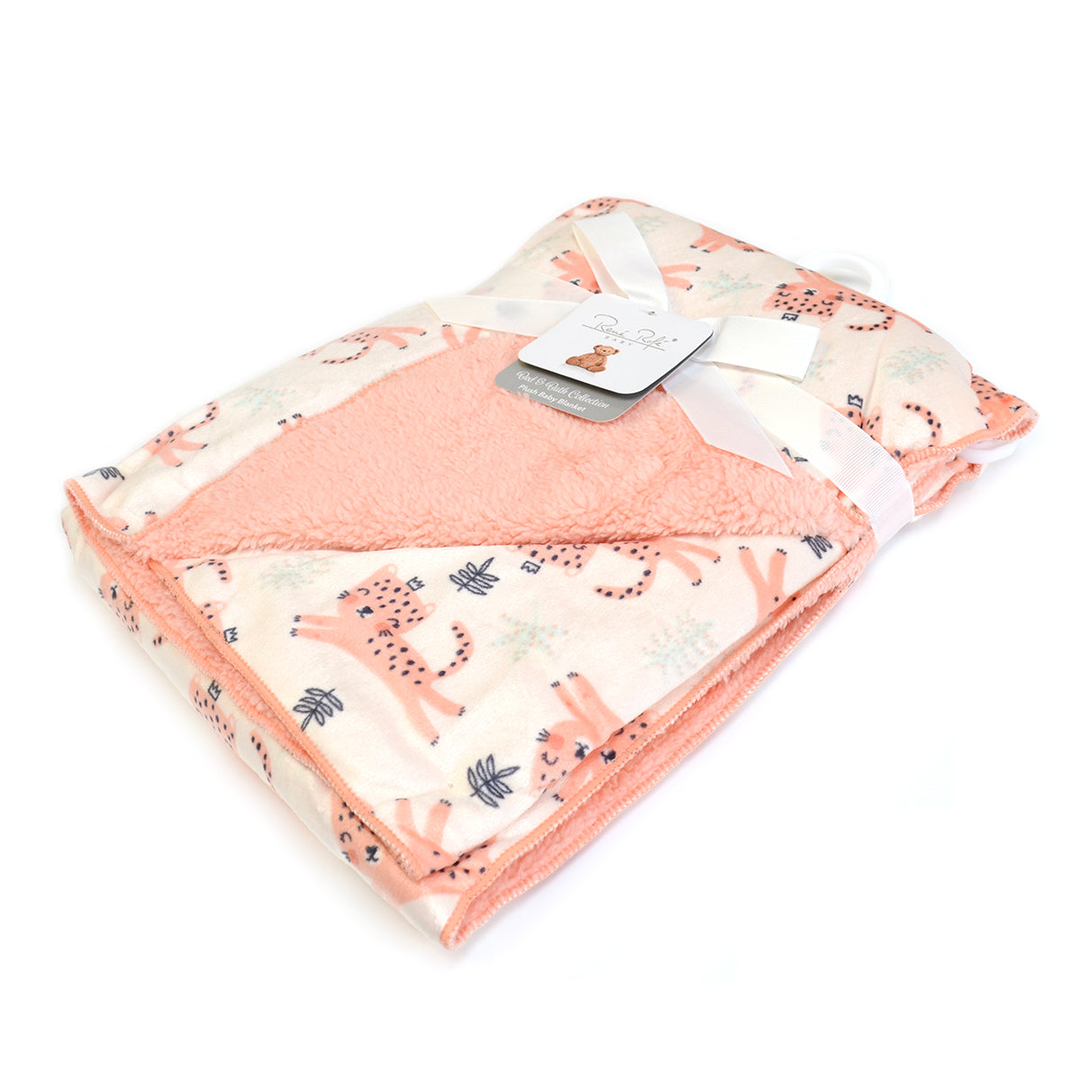 Super Soft Reverse side Cozy Sherpa Plush Baby Blanket