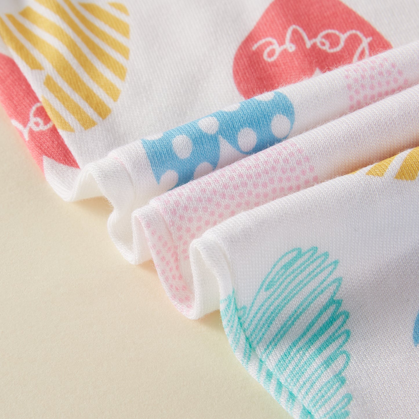 Love Heart Bamboo Short Sleeve Kids Pajama Pants Set