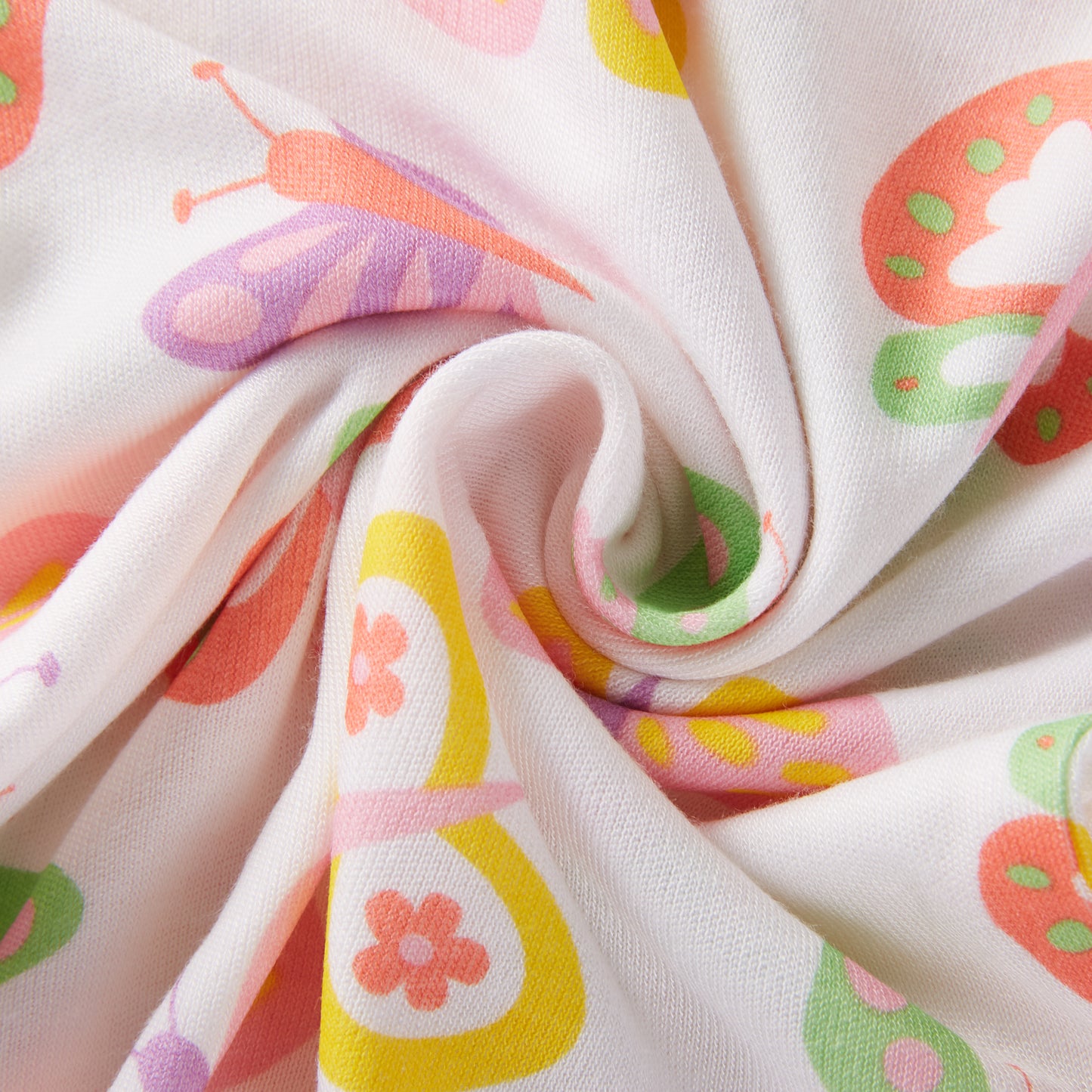 Butterfly Bamboo Short Sleeve Kids Pajama Pants Set