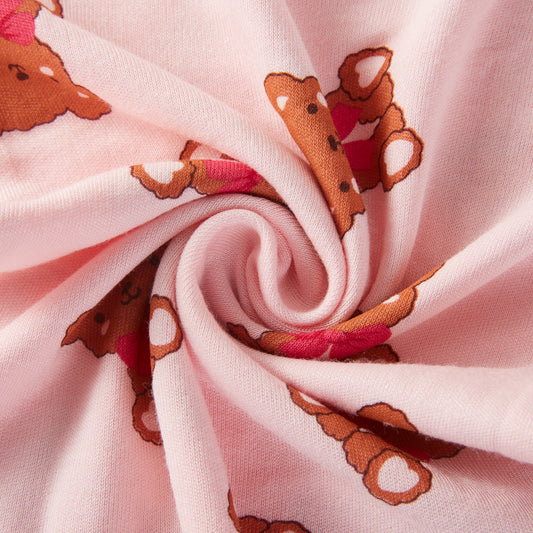 Terry Bear Bamboo Short Sleeve Kids Pajama Pants Set