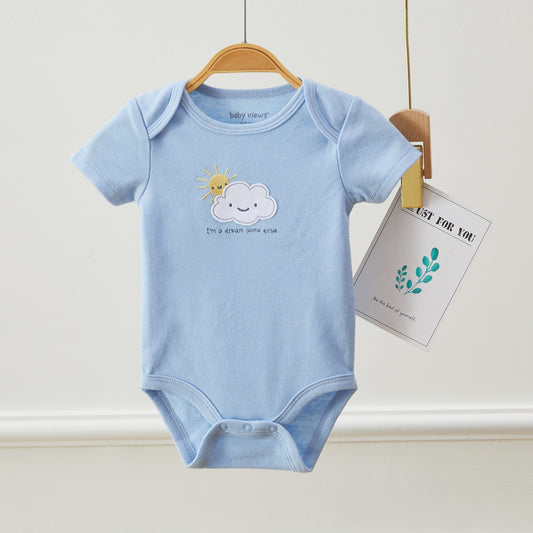 Baby Boys Cloud & Sun Pattern Bodysuits, Pack of 3