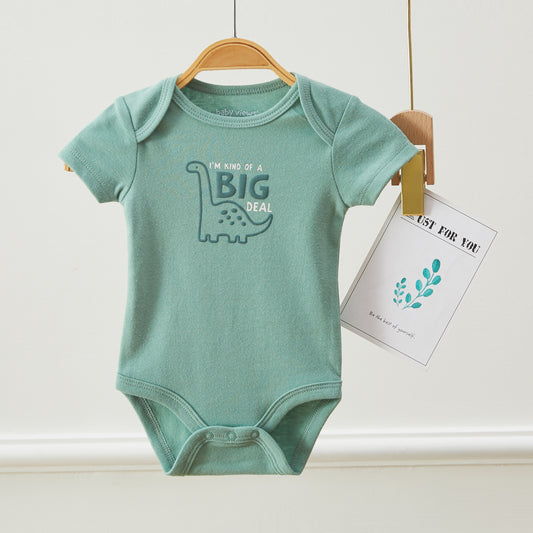 Baby Boys Dinosaur Pattern Bodysuits, Pack of 3