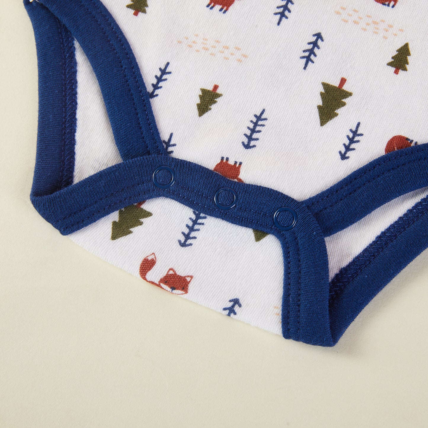 Baby Wild Fox Pattern Bodysuits, Pack of 3