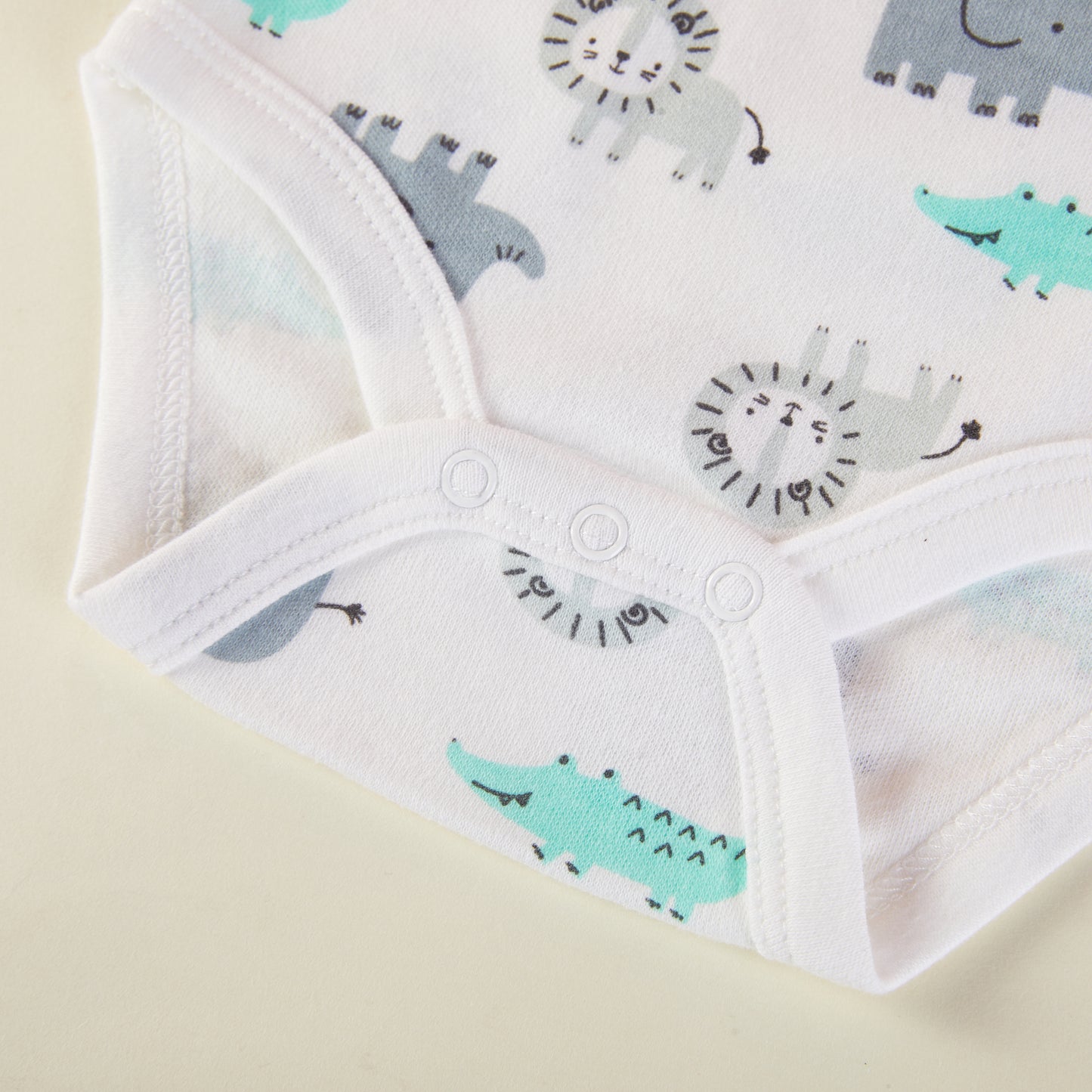 Baby Boys Safari Animal Pattern Bodysuits, Pack of 3