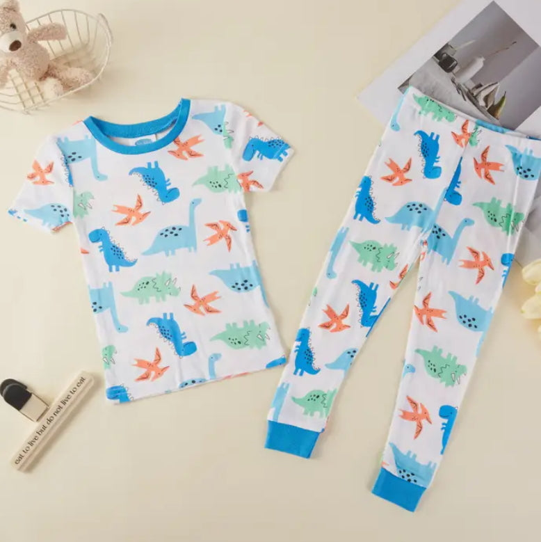 95% Viscose from Bamboo Dinosaur Kids Pajama Pants Set