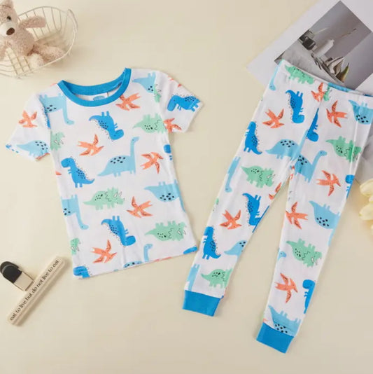 95% Viscose from Bamboo Dinosaur Kids Pajama Pants Set