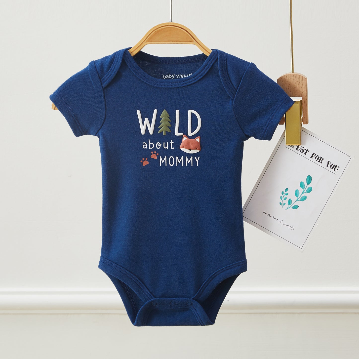 Baby Wild Fox Pattern Bodysuits, Pack of 3