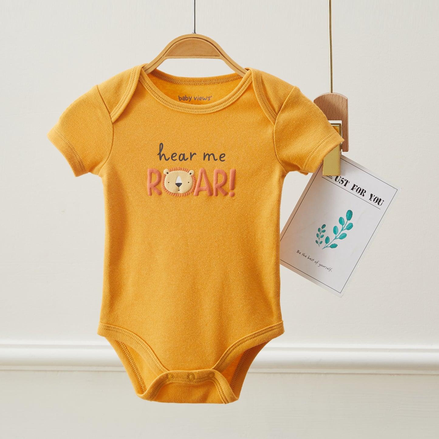 Baby Lion Roar Pattern Bodysuits, Pack of 3