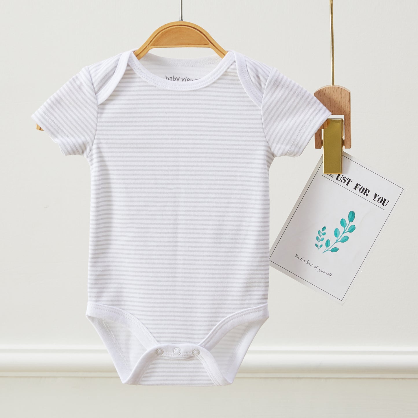 Baby Cloud Moon & Star Pattern Bodysuits, Pack of 3